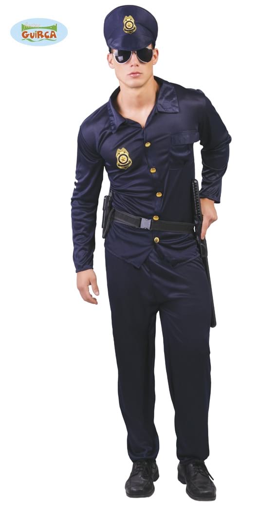 Disfraz policía azul hombre: Disfraces adultos,y disfraces originales  baratos - Vegaoo