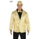 DISFRAZ CHAQUETA LENTEJUELAS ORO Talla L 52-54 TLH   *dfan*