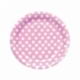 8 PLATO LUNARES ROSA 23 CM